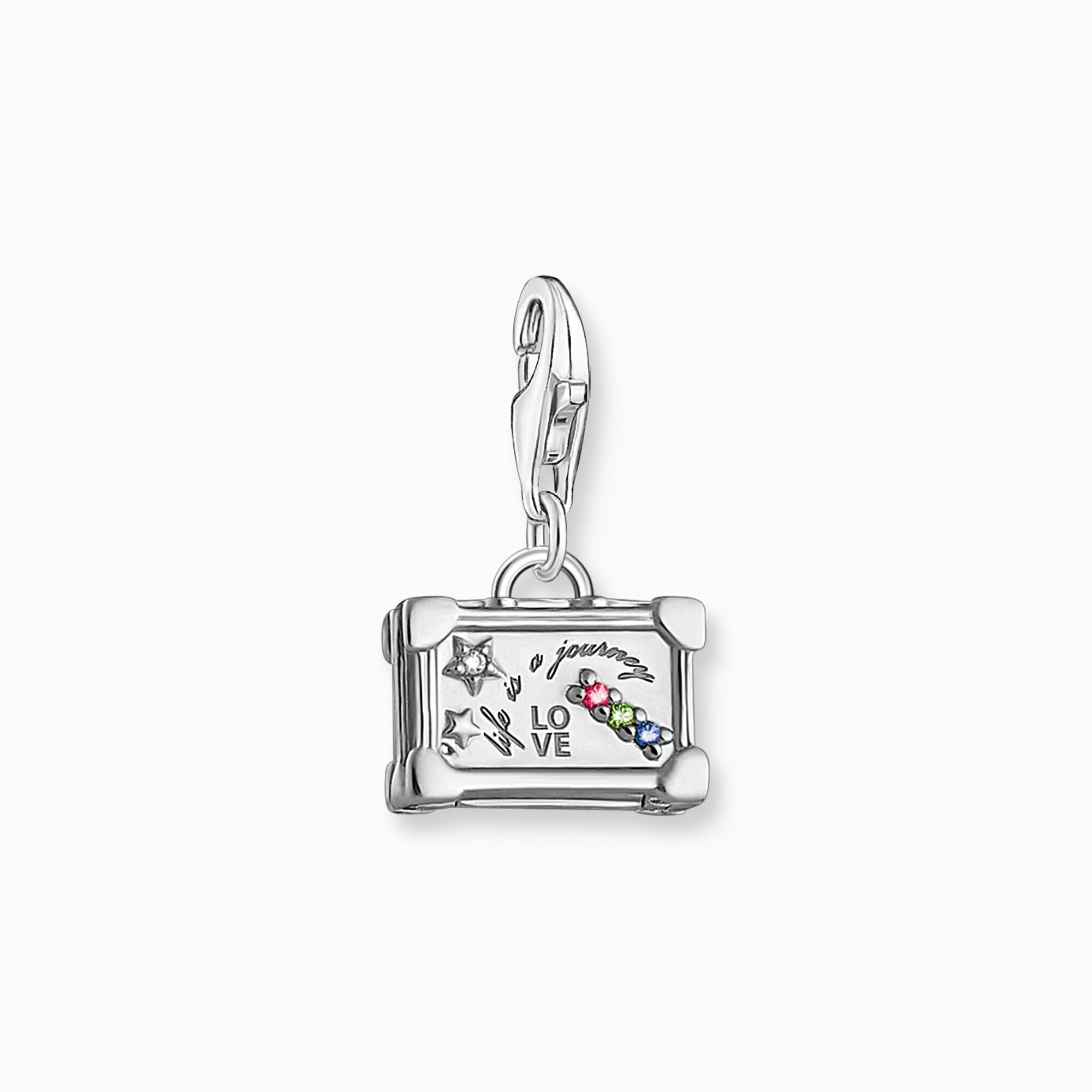 Pendentif Charm Valise Vintage Multicolore Thomas Sabo Argent 925 1000