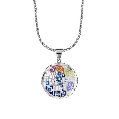 Collier Stella Mia Acier Nacre et Laque Multi Couleurs