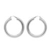 Créoles Argent 925/1000 Rhodié Fil 5mm Diamètre 25mm