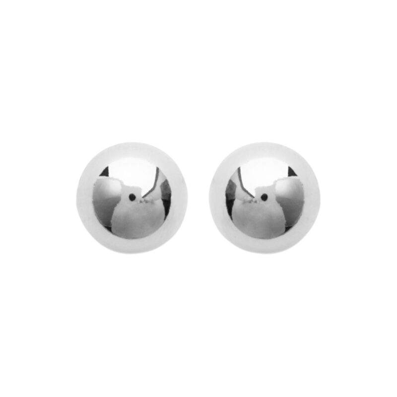 Boucles d'oreilles Argent Rhodié 925/1000 Boules 5mm