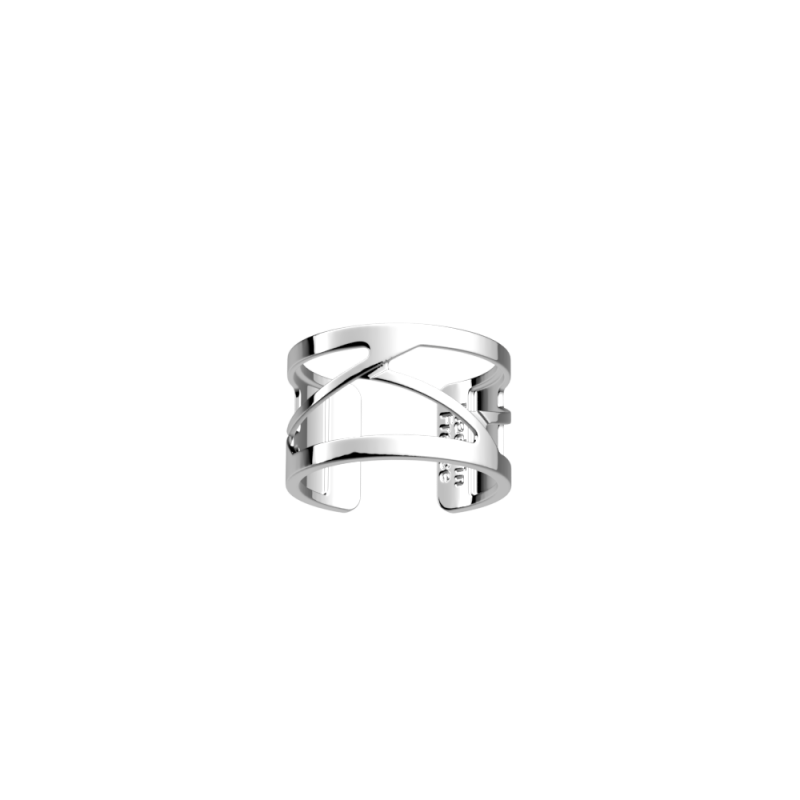 Bague Les Georgettes Essentielles Tresse Finition Argentée 12mm