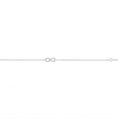 Bracelet Argent Rhodié 925/1000 Motif Infini