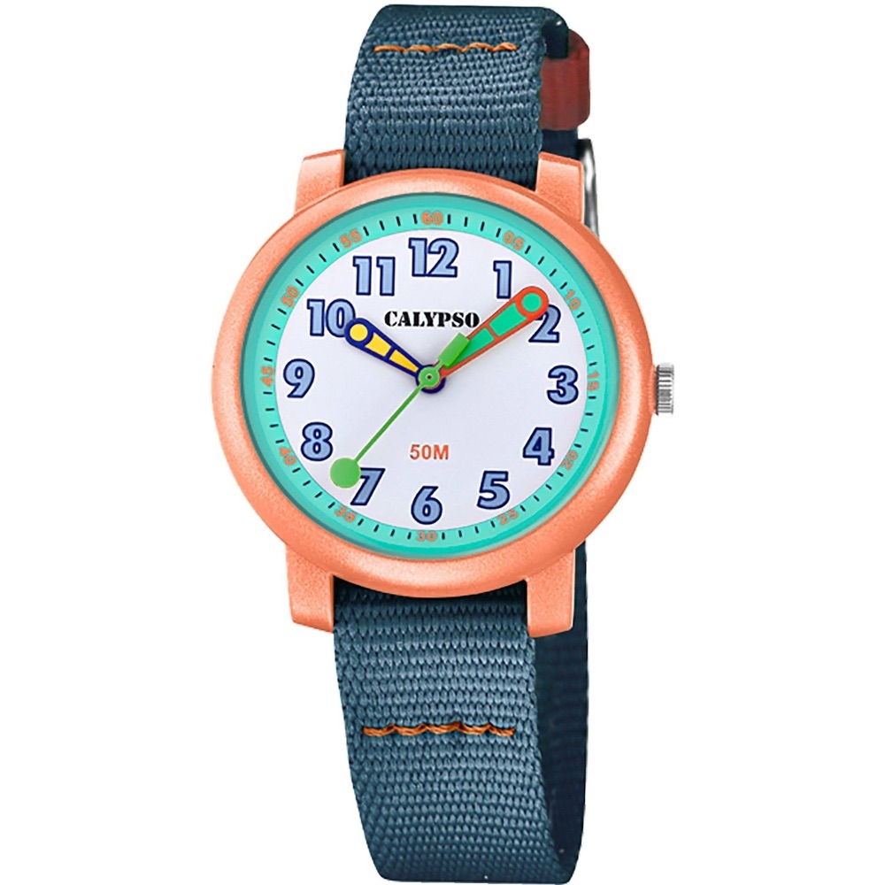 Montre Calypso Enfant Analogique Bleue et orange K5811/2