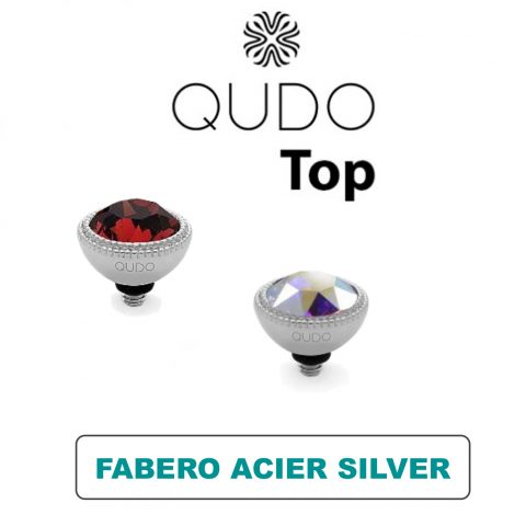 Tops Qudo Fabero 11 mm Acier Silver Cristal