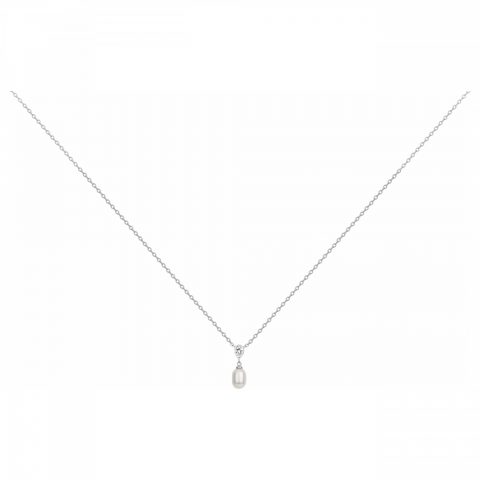 Collier Argent 925/1000 Oxydes et Perle de culture 42+3cm