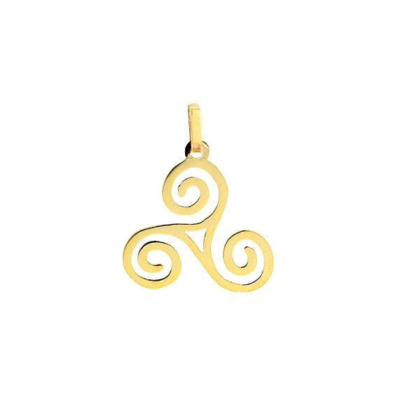 Pendentif Or Jaune 750/1000 Triskell 15mm