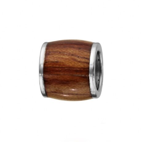 Charms Thabora Homme Acier Tonneau Imitation Bois