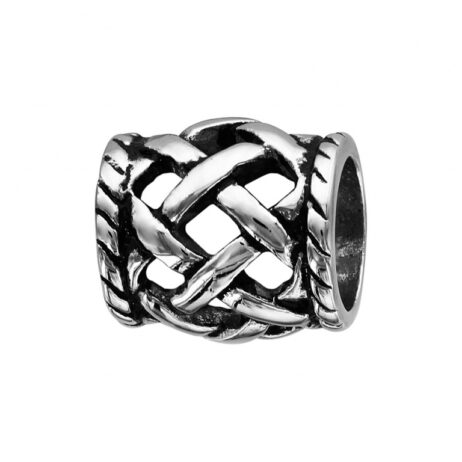 Charms Thabora Homme Acier Tube Tressé Relief