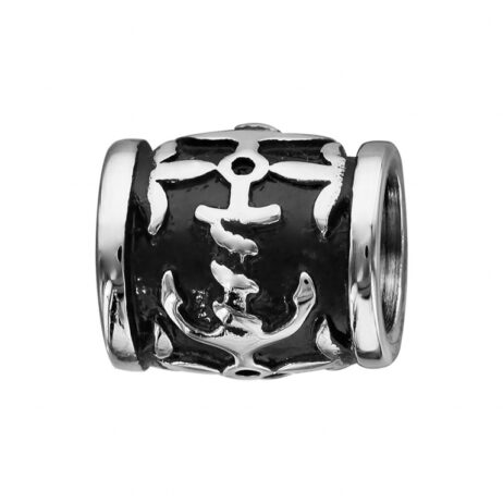 Charms Thabora Homme Acier Ancre sur Tonneau