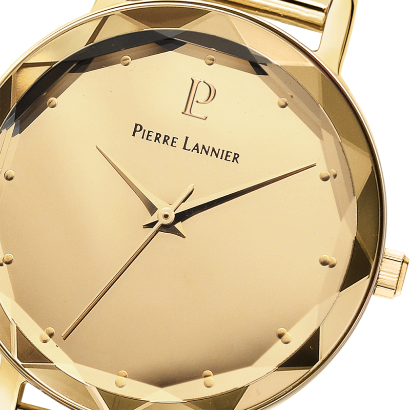 Montre Femme Pierre Lannier Multiples Bracelet Acier Doré Milanais 025P548 – Image 2