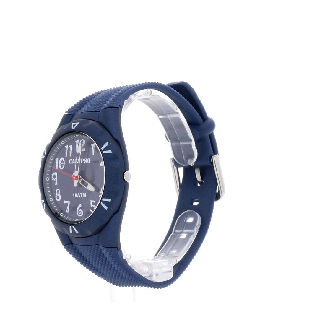 Montre Analogique Calypso - Étanche 100 M - Boîtier Polycarbonate - Bracelet Acier Inoxydable - Garantie 2 Ans