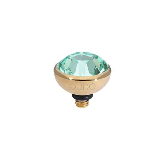 Tops Qudo Bottone 10 mm Acier Gold Cristal - Chrysolite