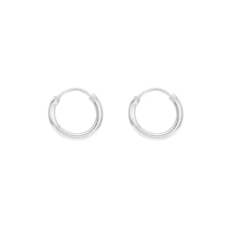 Créoles Argent 925/1000 Rhodié 14mm
