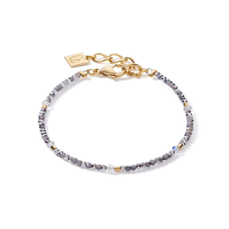 Bracelet Coeur de Lion Fin et Délicat à un rang Or-Argent 5038/30-1617