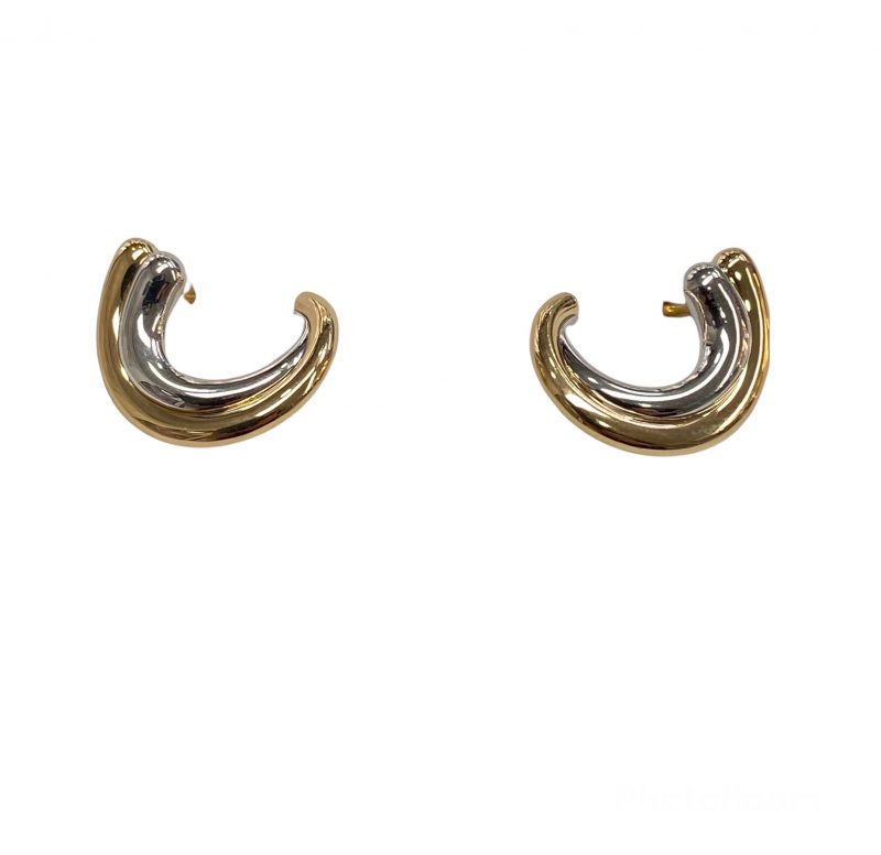 Boucles d'oreilles Or 750/1000 Bicolores