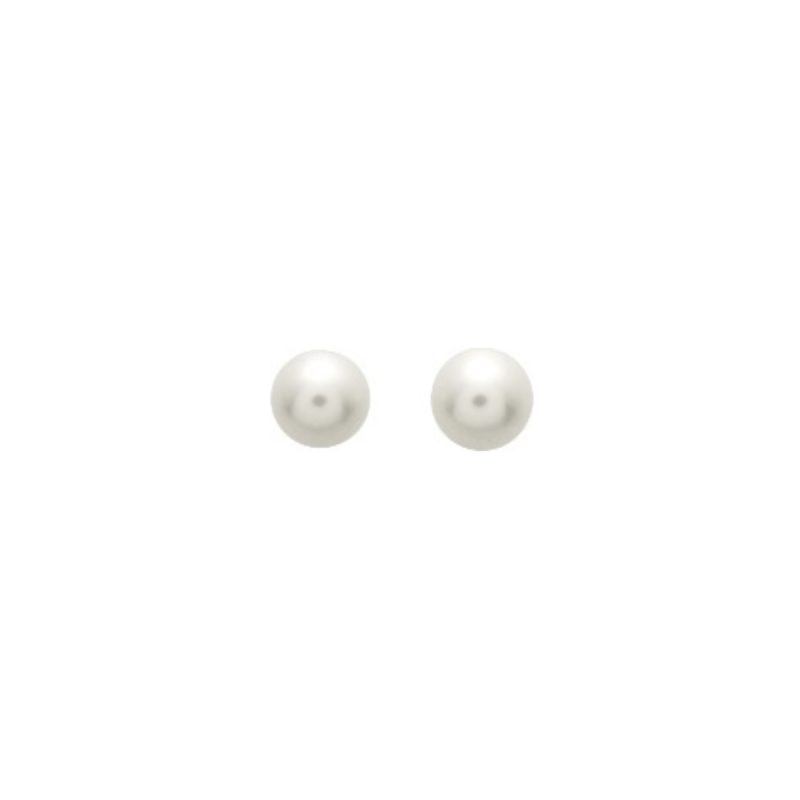 Boucles d'oreilles Or Jaune 750/1000 et Perles de Culture 5mm