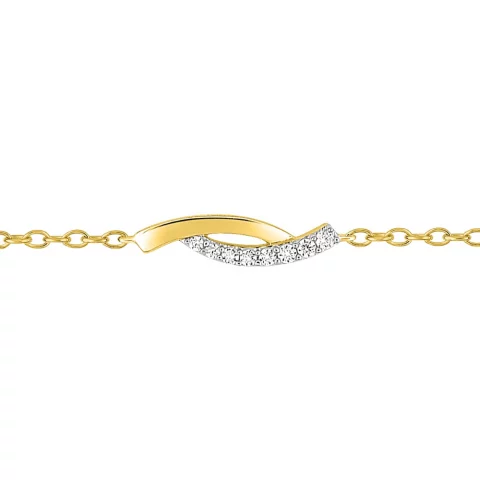 Bracelet Plaqué Or bicolore et Oxydes