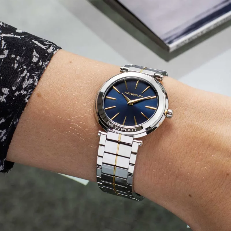 Montre Femme Herbelin Acier Bicolore Newport Slim Bracelet Acier 16922BT15 – Image 2