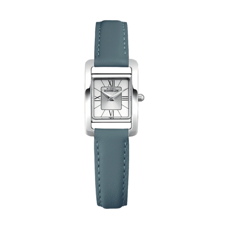 Montre Femme Herbelin Acier V Avenue Bracelet Cuir Bleu 17437AP08BV