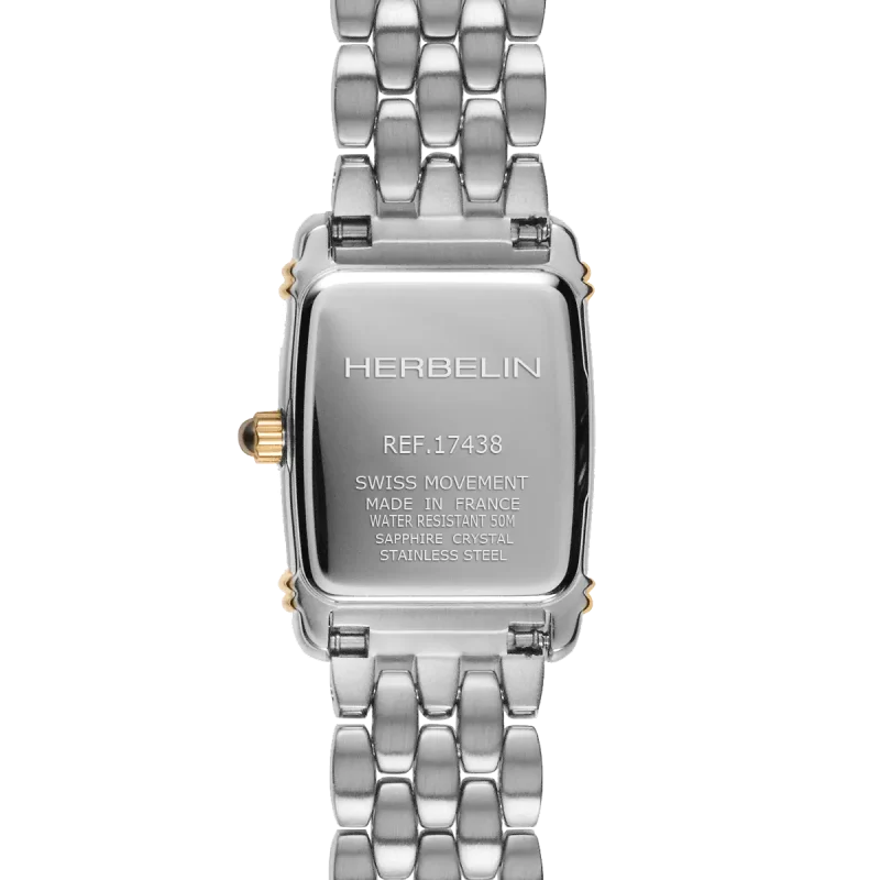 Montre Femme Herbelin Acier Bicolore Art Deco Bracelet Acier 17438T22B – Image 4