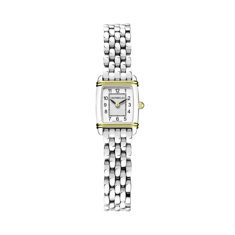 Montre Femme Herbelin Acier Bicolore Art Deco Bracelet Acier 17438T22B