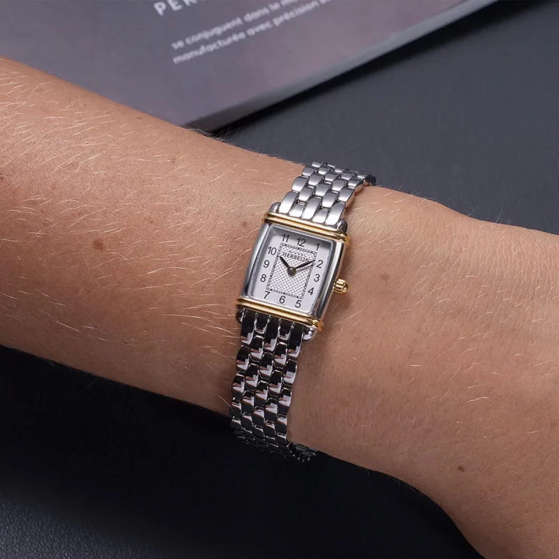 Montre Femme Herbelin Acier Bicolore Art Deco Bracelet Acier 17438T22B – Image 2