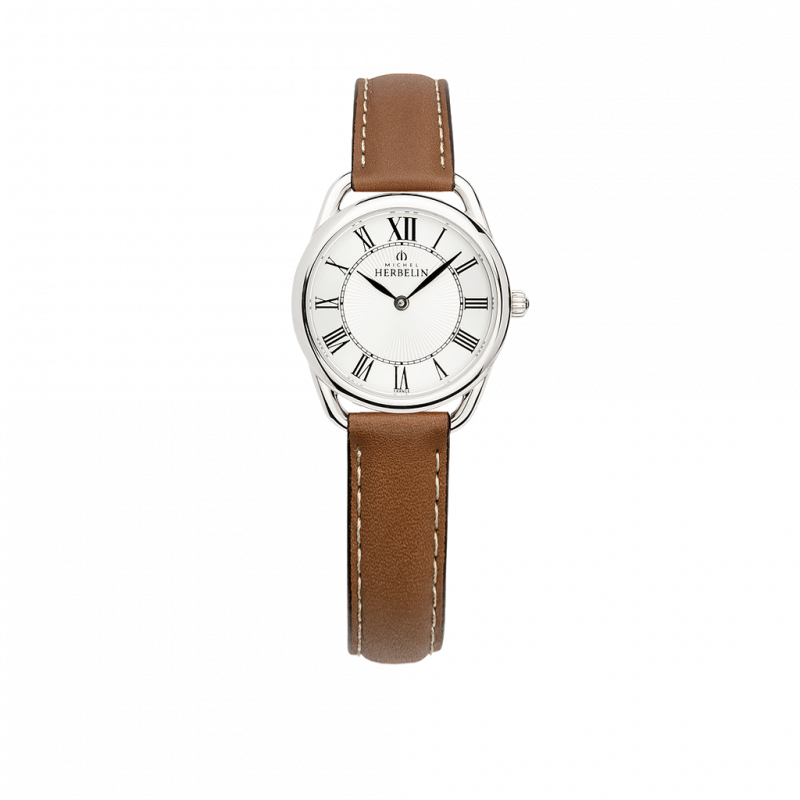 Montre Femme Herbelin Femme Acier Equinoxe Bracelet Cuir Gold 17497/08GO