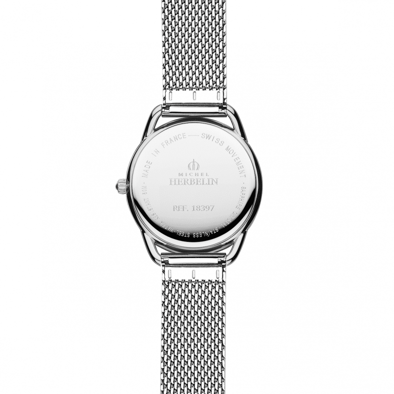 Montre Femme Herbelin Acier Equinoxe Bracelet Acier Milanais 1839708B – Image 3