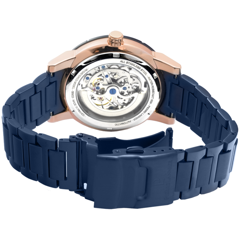 Montre Homme Pierre Lannier Automatique Cadran Bleu Bracelet Acier Bleu 325C269 – Image 4