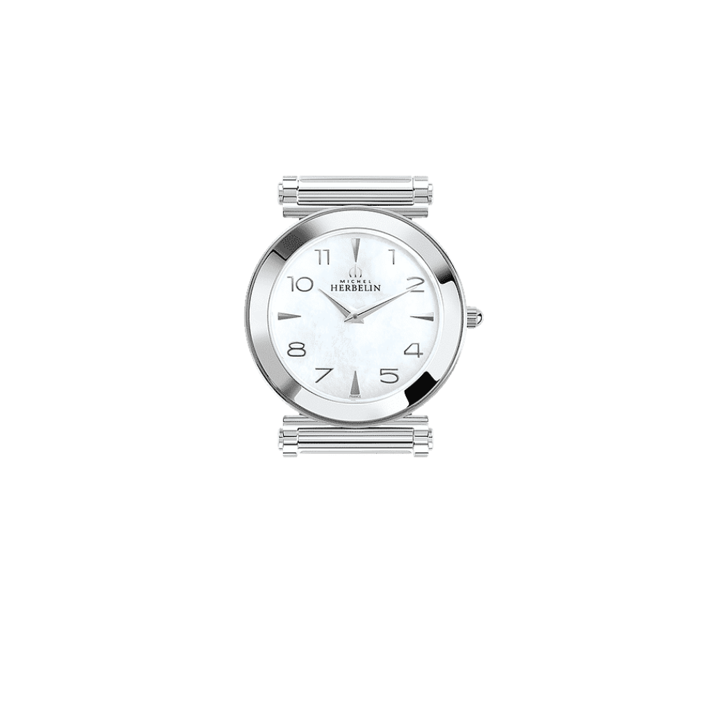 Montre Femme Herbelin Acier Boitier Antarès Cadran Nacre Bracelet Personnalisable H.1744319
