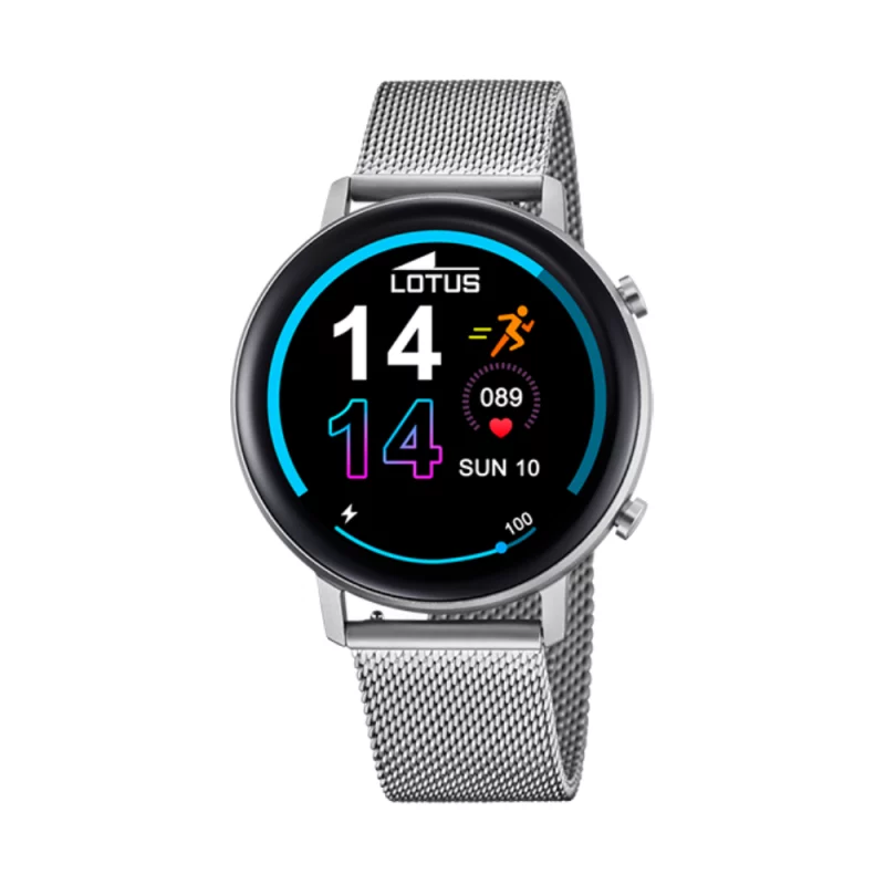 Montre Lotus Unisexe Connectée Smartwatch Numérique Acier Bracelet Milanais 50040/1