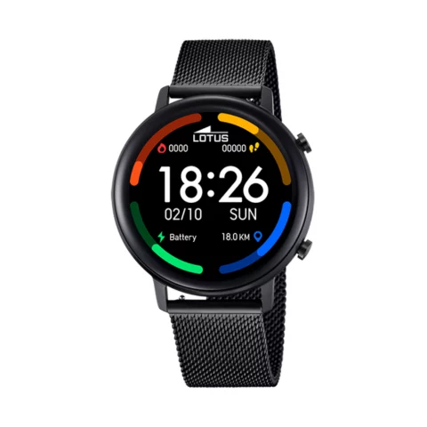 Montre Lotus Unisexe Connectée Smartwatch Numérique Acier Bracelet Milanais 50043/1