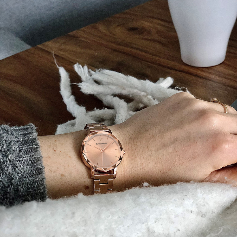 Montre Femme Pierre Lannier Multiples Doré Rose Bracelet Acier Doré Rose 012P958 – Image 2