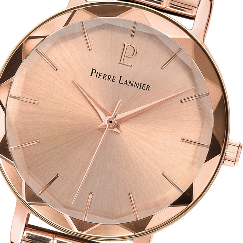 Montre Femme Pierre Lannier Multiples Doré Rose Bracelet Acier Doré Rose 012P958 – Image 3