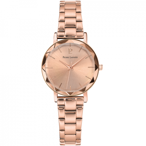 Montre Femme Pierre Lannier Multiples Doré Rose Bracelet Acier Doré Rose 012P958