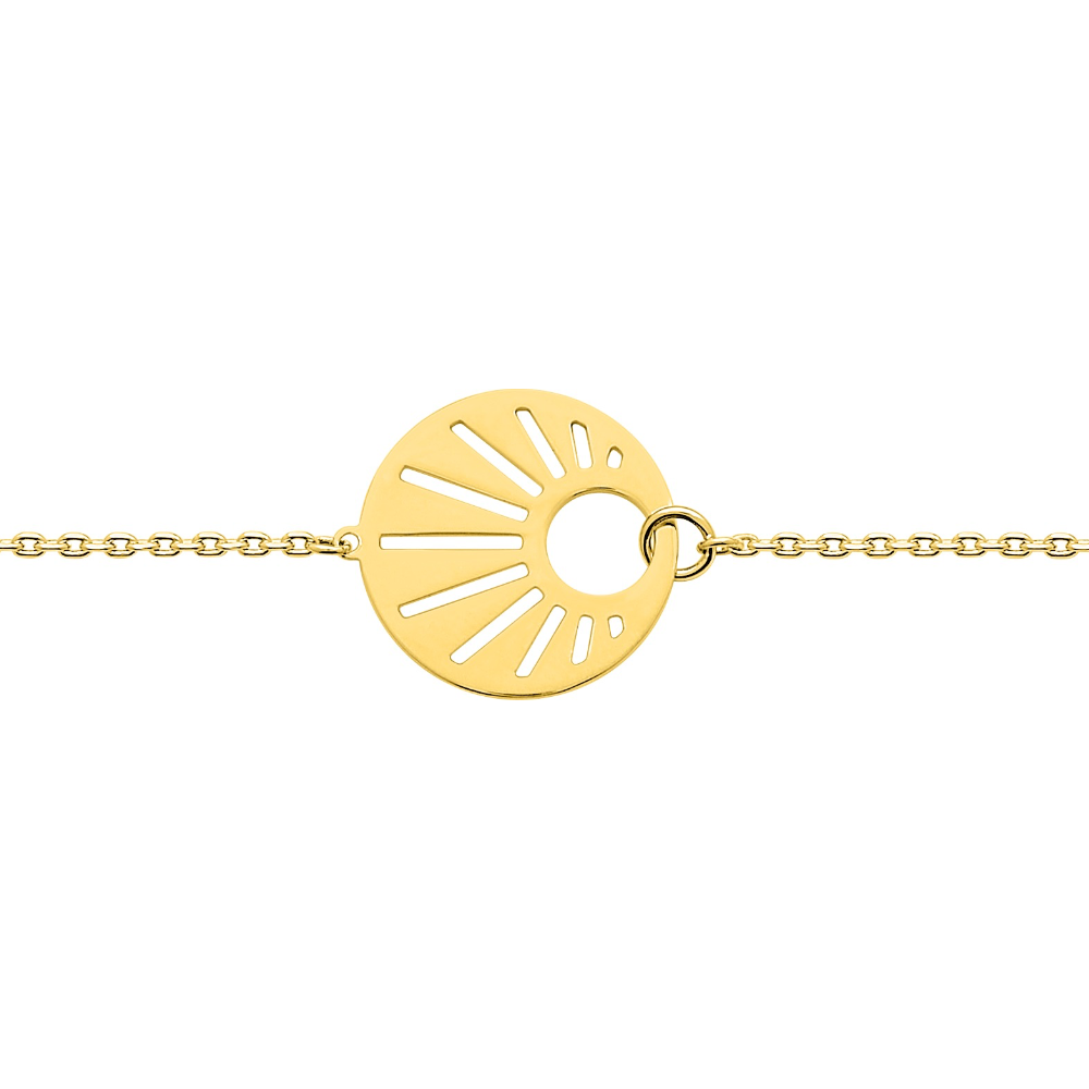 Bracelet Plaqué or Solaire 16+3cm