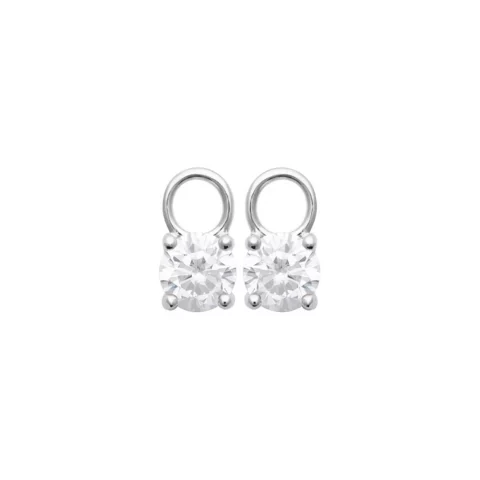 Breloques Mix & Match Argent Rhodié 925/1000 et  Oxydes Serti Griffes