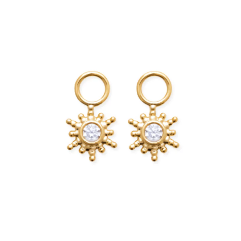 Breloques Soleil Mix & Match Plaqué Or et  Oxydes