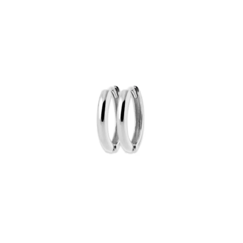 Créoles Argent Rhodié 925/1000 Fil 2mm Diamètre 14mm