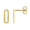 Boucles d'oreilles Or Jaune 750/1000 Ciselées