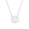 Collier Argent 925/1000 Tête de Lion