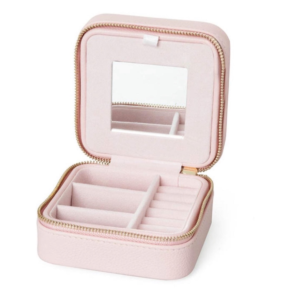 Coffret à Bijoux Qudo Carré Couleur Rose Poudrée