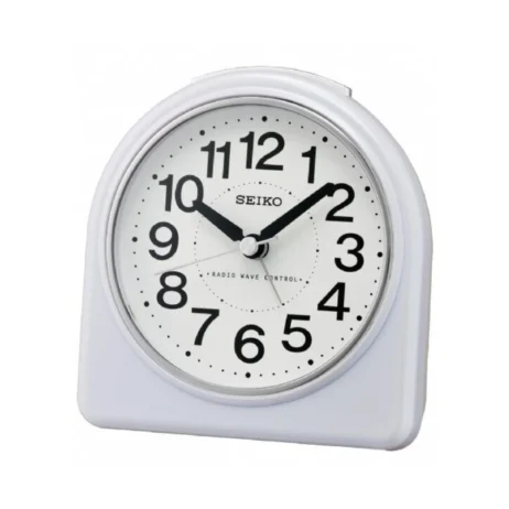 Réveil Seiko Blanc Radio Piloté QHR204W