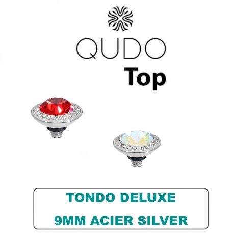 Tops Qudo Tondo Deluxe 9mm Acier Silver Cristal