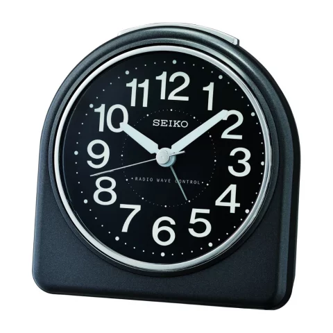 Réveil SEIKO Noir Radio Piloté QHR204K
