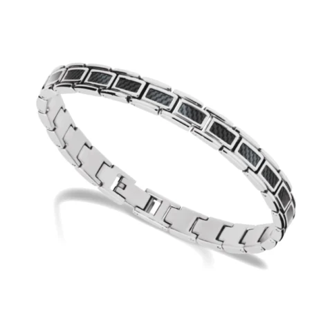 Bracelet Homme Rochet Mercury Acier et Carbone HB4781
