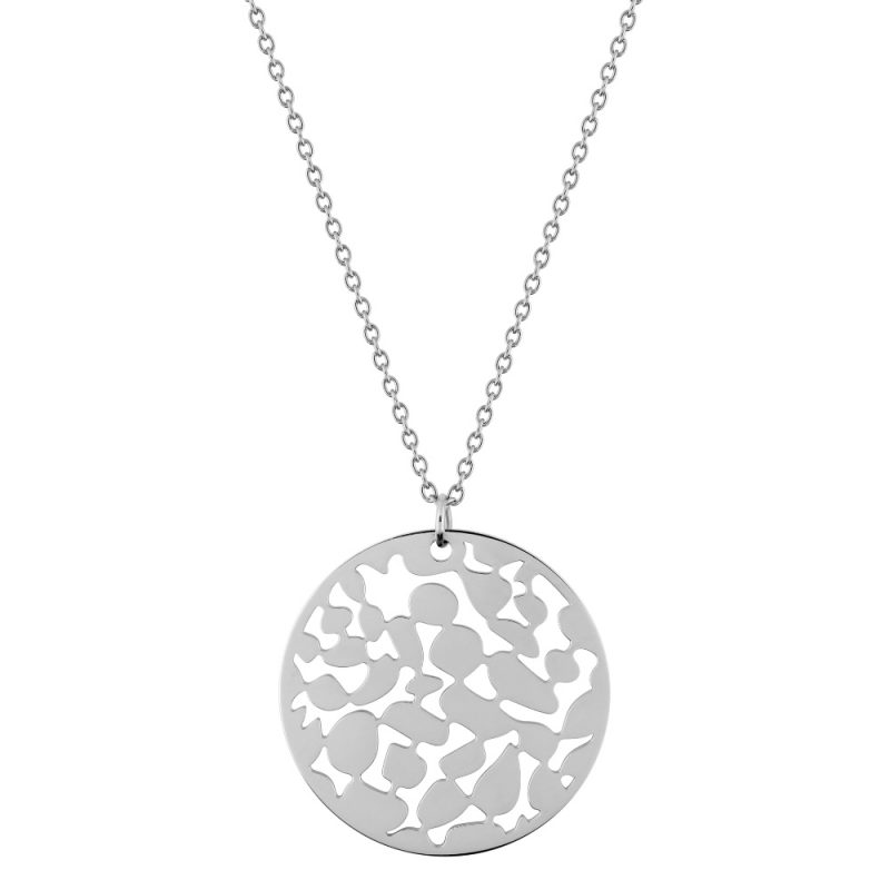 Collier Acier Rond 30mm Filigranne – Image 2