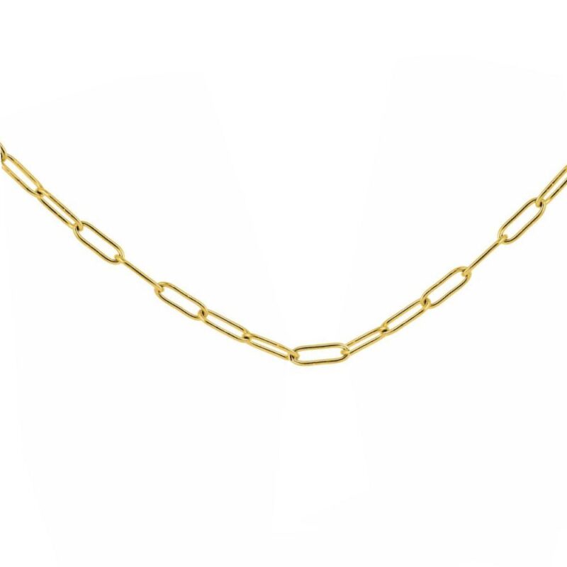 Collier Acier Doré Chaine Maillons