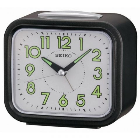 Réveil SEIKO Rectangulaire Noir Métallisé QHK023-K