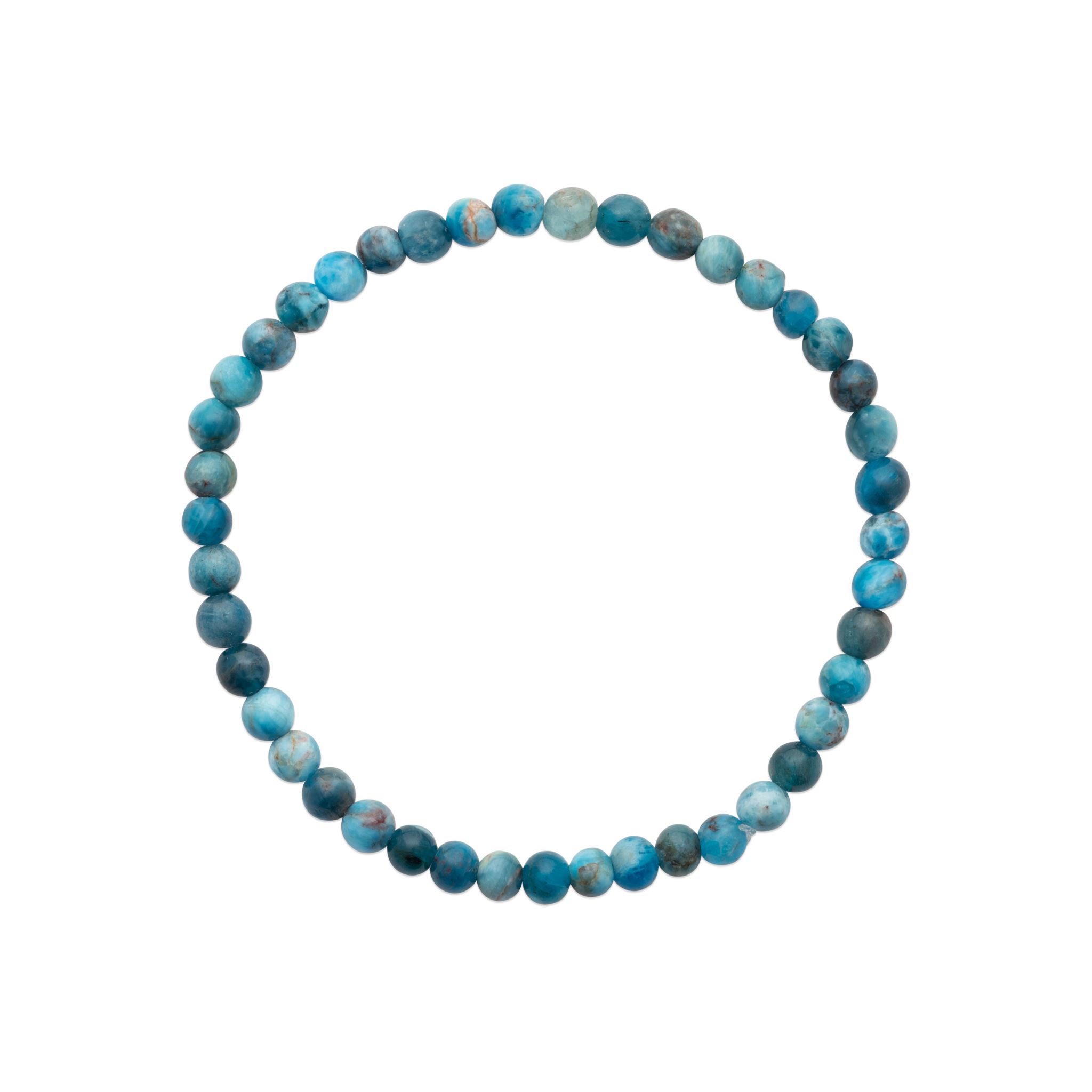 Bracelet Femme Pierres Naturelles Apatite Perles 4mm